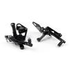 Bruce Shark Rearset Kit for Yamaha CNC Adjustable Rear Set Footpegs Pedals Black & MT-07 FZ-07 2014-2020 - -