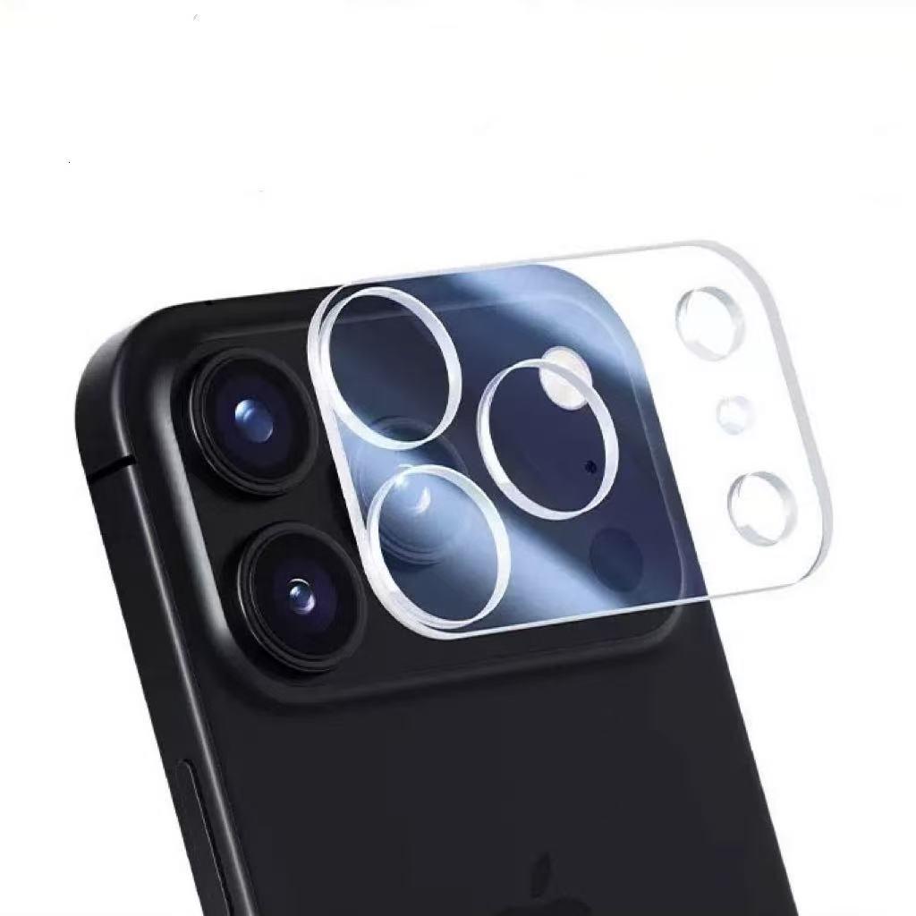 Apple 17 Pro Max 3D Silk Screen Full Coverage Transparent Camera Lens Protector
