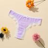 7pcs Women's Spring and Summer New Lace Breathable Double Grade Low Waist Thong Underwear