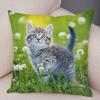 Cute Pet Animal Print Pillowcase Funny  Cat  Decoration Car Sofa Home Cushion Cover