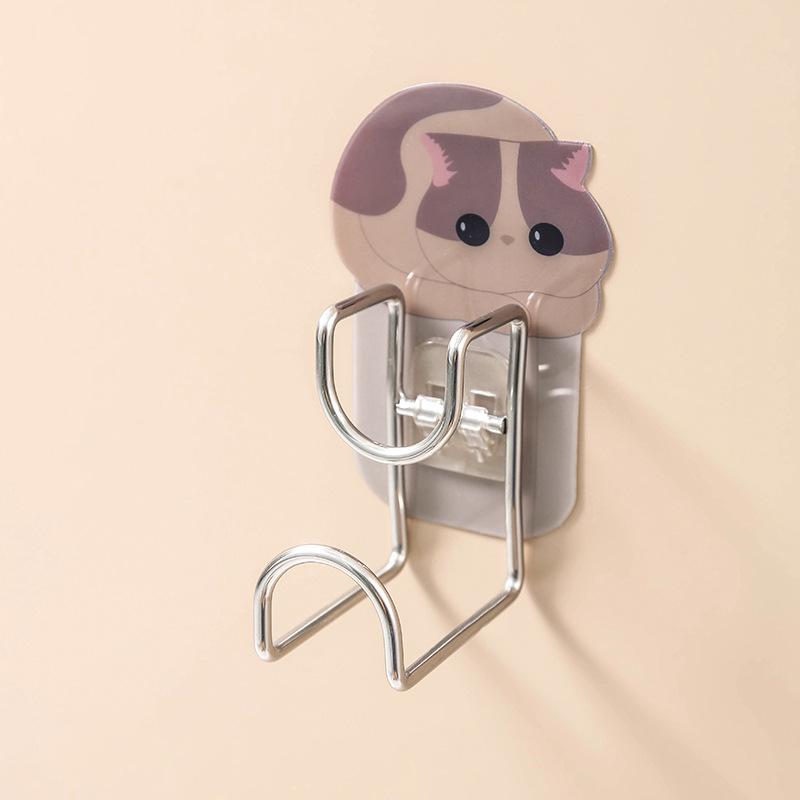 

Неперфорированная стойка для хранения, стойка для хранения умывальника, стойка для ванной комнаты, стойка для таза, настенная, из нержавеющей стали Khaki cat