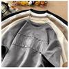 Summer American Retro Ins Fashion Brand Fashion Casual Loose Short Sleeve Youth Popular All-match Round Neck Half Sleeve Clothes