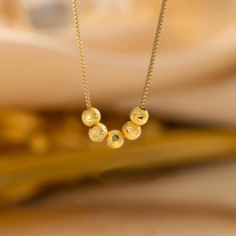 Elegant Luxury Full Zircon Copper Micro Inlaid Necklace Women Simple Exquisite Collarbone Chain Necklace