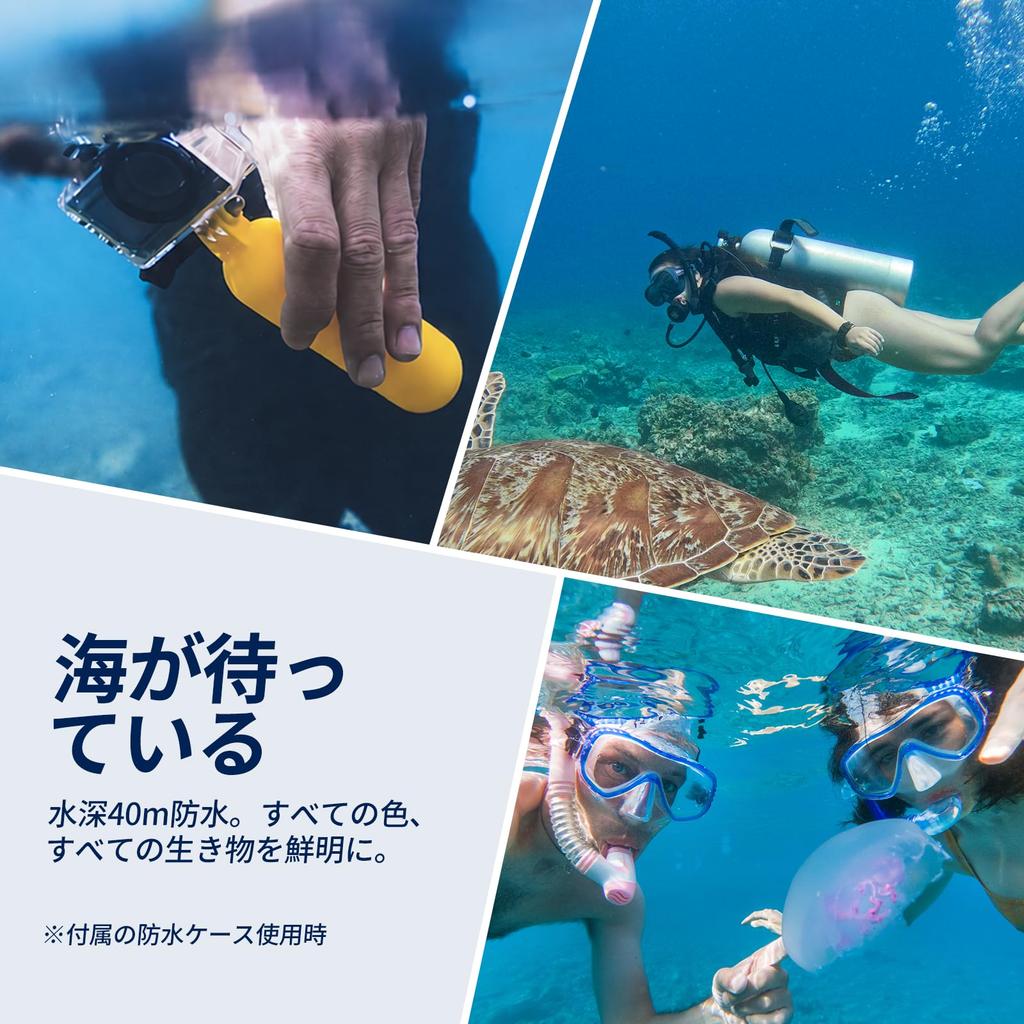 AKASO Action 4K 20MP Touch Dual Color 40M Underwater Image External Microphone HDMI 5x Remote 1350mAh X2 Wide Wearable Abundant Brave 4 Pro Camera,