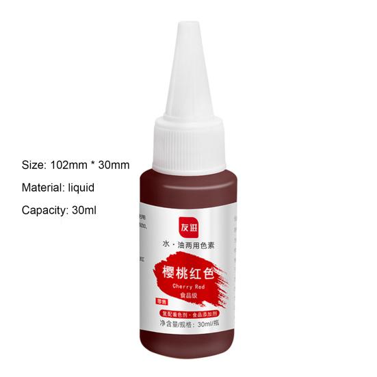 1 Flasche Matter 30ml Färbung Synthetisch Vielseitig Gelöst Flüssige Lebensmittelfarbe Pigment Zutat