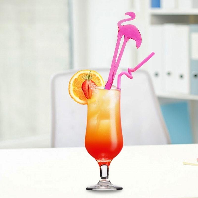 10 Stück/Packung Flamingo Kunst Cocktail Rührstäbchen Getränkemischer Kaffee-Stößel Puddler