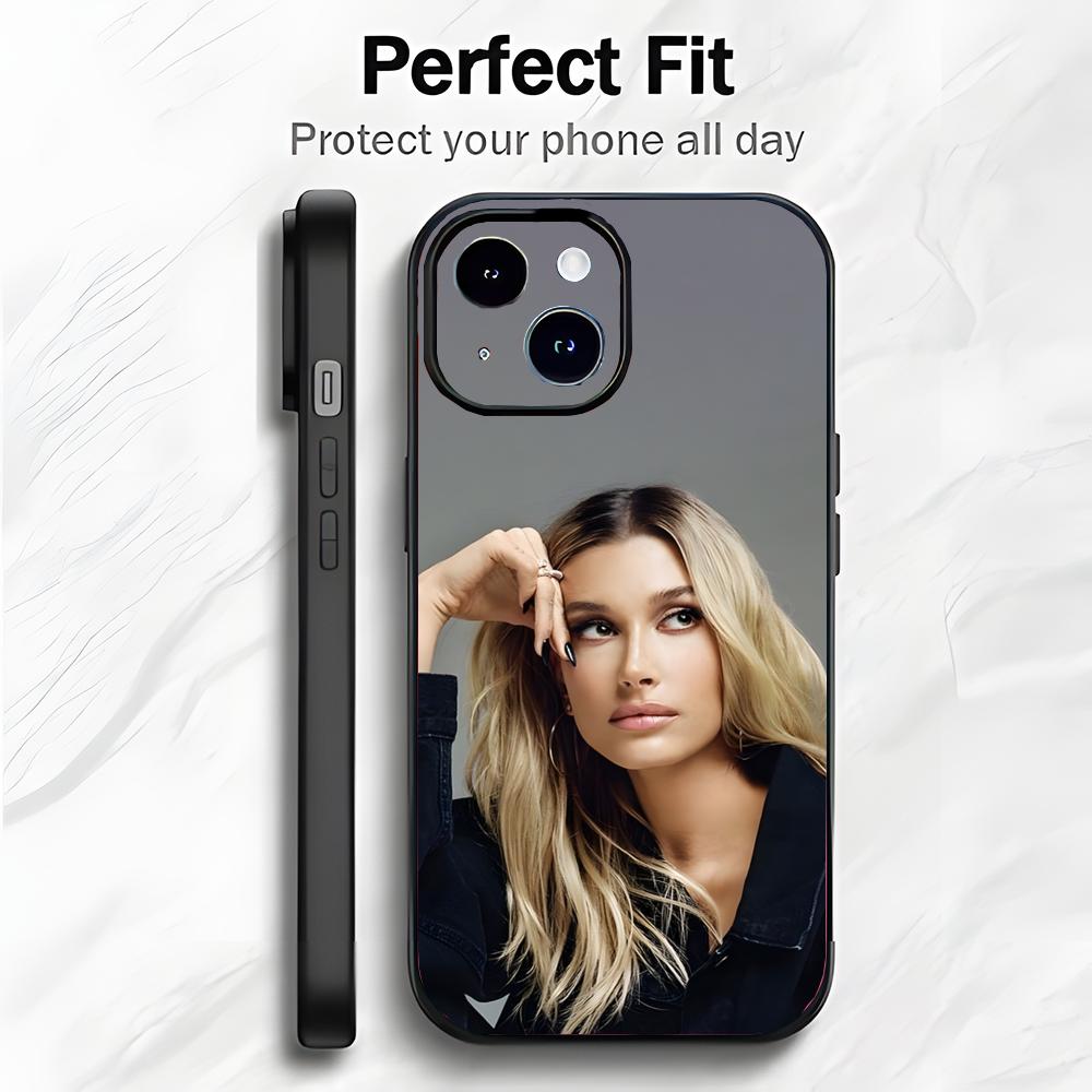 Fashion Beautiful Star H-Hailey Bieber Phone Case Phone Case Soft Packaging Lightweight For iPhone17 16 15 14 13ProMax