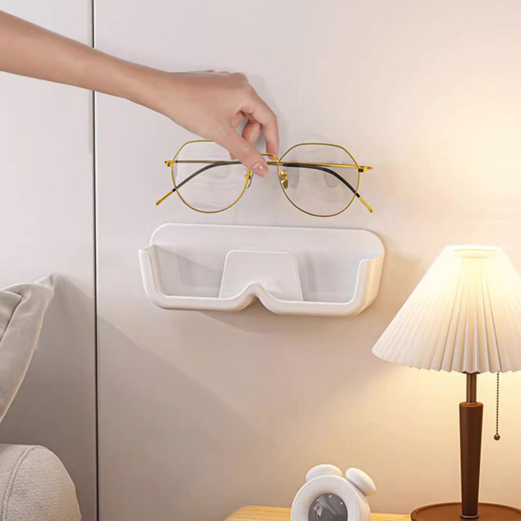 6PCS Plastic Wall Mounted Glasses Storage Case Easy Installation Eyewear Organizing Holder for Sunglasses Display
