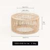 New Paper-made Weave Lampshade Vintage Bohemian Style Pendant Lamp Shade Home Decor Handwoven Hanging Lamp Shade for Living Room