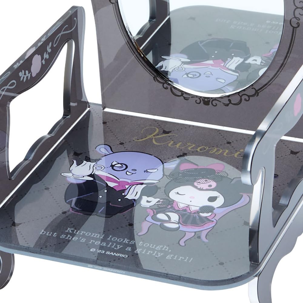 Sanrio Kuromi Baku Stand Mirror Delusional 068373 & Chair-shaped (Kuromi Father)
