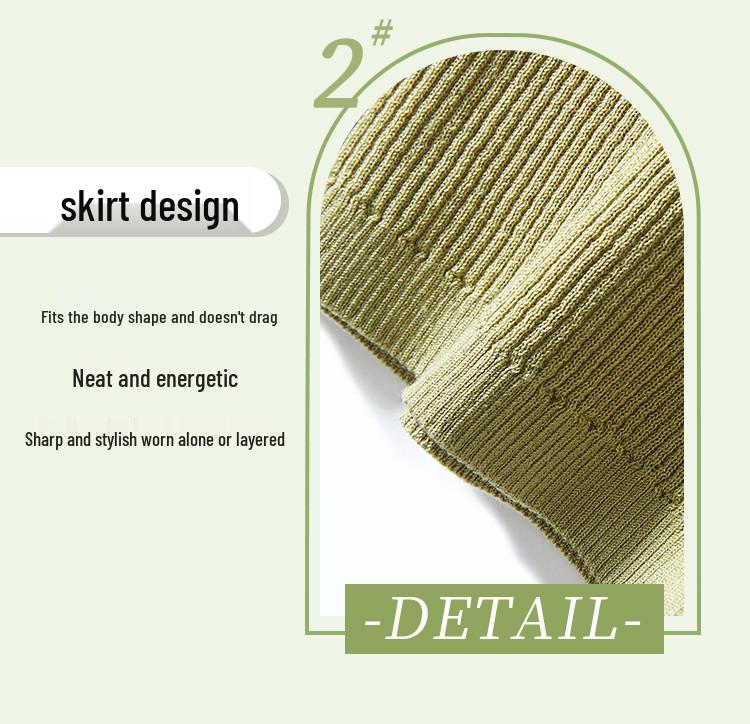 Mulberry Silk Blend Fake Two-Piece Ribbed Knit Slim-Fit Base Layer for Women - Spring/Autumn 2026