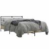 VidaXL Cadre de lit chêne sonoma 140x200 cm bois d'ingénierie et métal, lit, meuble de chambre à coucher, sommier, lit 3280043