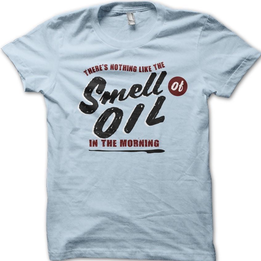 There s Nothing Like The Smell Of Oil Motorcycle Vintage Biker T-Shirt 06115 XL