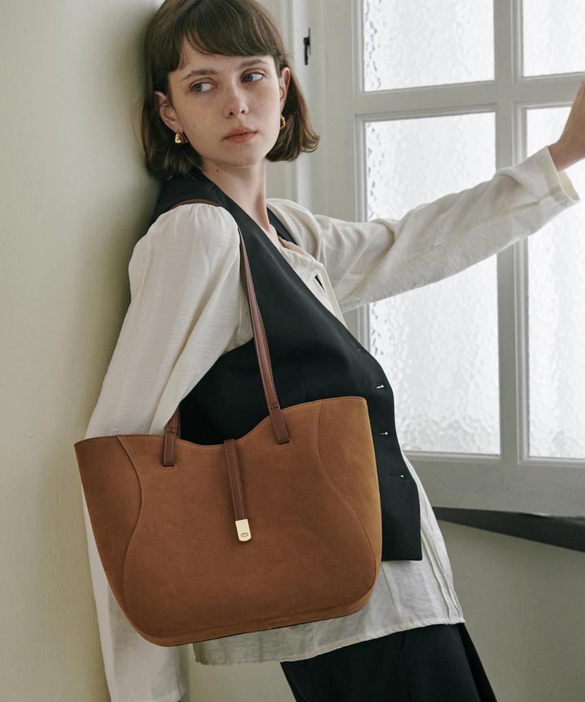 Bemymood Road Middle Bag - Suede Brown