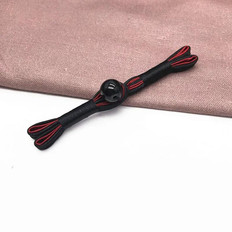 Imitation Jade Beads Cloth Button, Chinese Frog Closure Buttons, Knot Fastener, Decorative Cheongsam, 5 Pairs