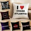 Rock Band C-Chase A-Atlantic Cushion Cover Short Plush Double-Sided Print Square Throw Pillow Covers Sofa Home Cushion Decor