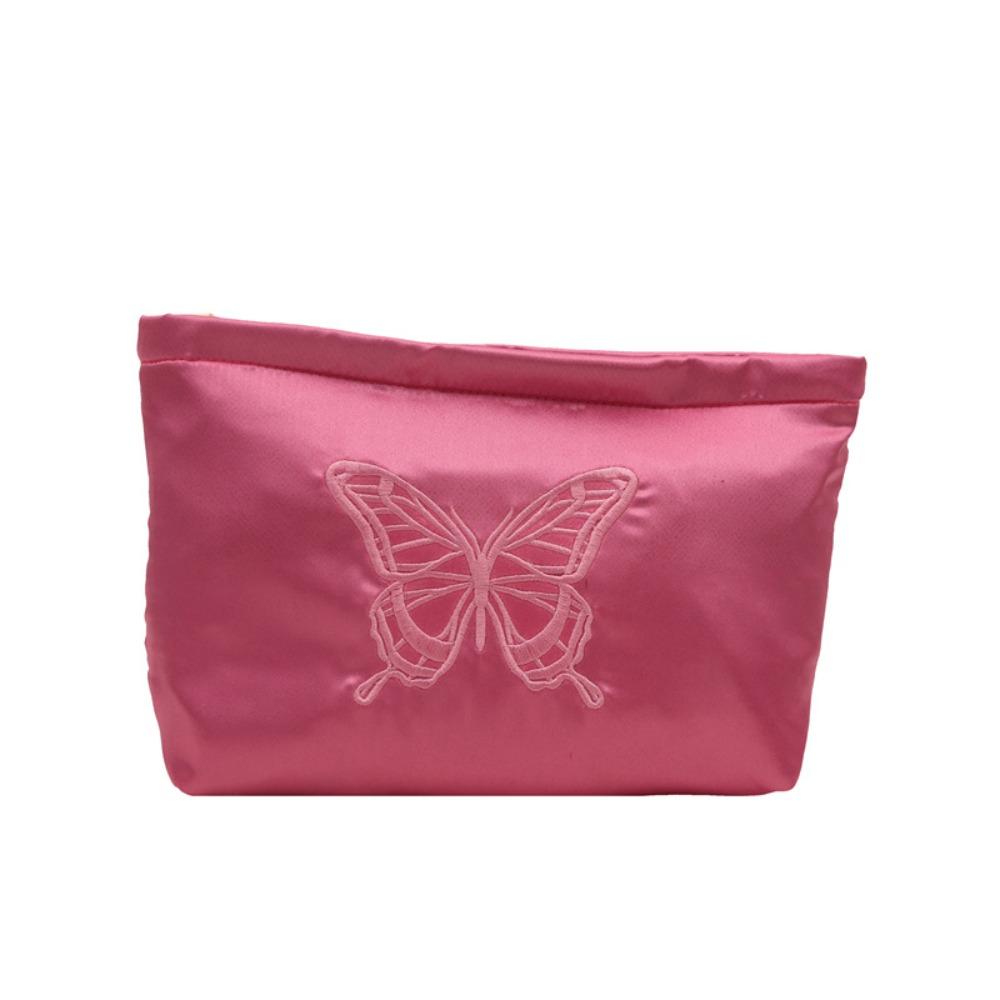 Large Capacity Women Clutch Bag Embroidered Party Banquet Bag Butterfly Cosmetic Bag  Travel