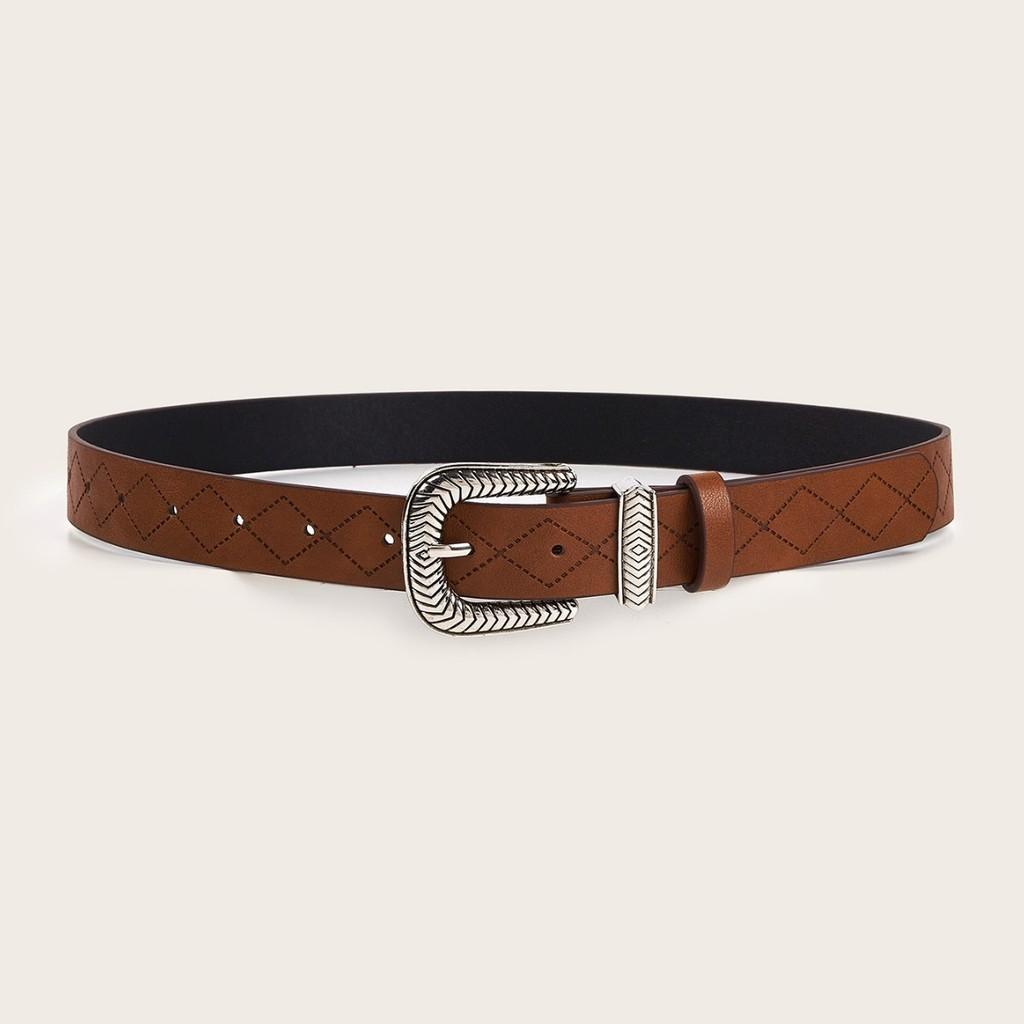 Original Design Faux Leather Waist Belt For Men And Women With Special Embossed Details