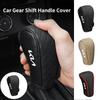Auto Schalthebel Abdeckung Leder Handbremse Hülle Zubehör für Ceed Sportage Rio K5 Optima Cerato Proceed Venga Sedona usgm40
