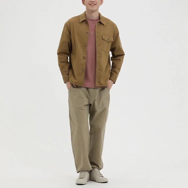 UNIQLO Shirts Men's Light Umber Lapel Moderate Shirt (Unisex) Shirts 451749 35