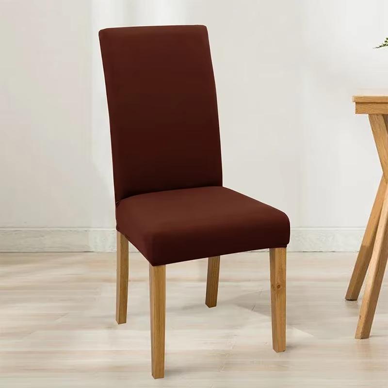 

6pcs Elastic Solid Color Adjustable Chair Cover Spandex Stretch Slipcovers Chair Seat Covers Kitchen Dining Room Wedding 6PCS