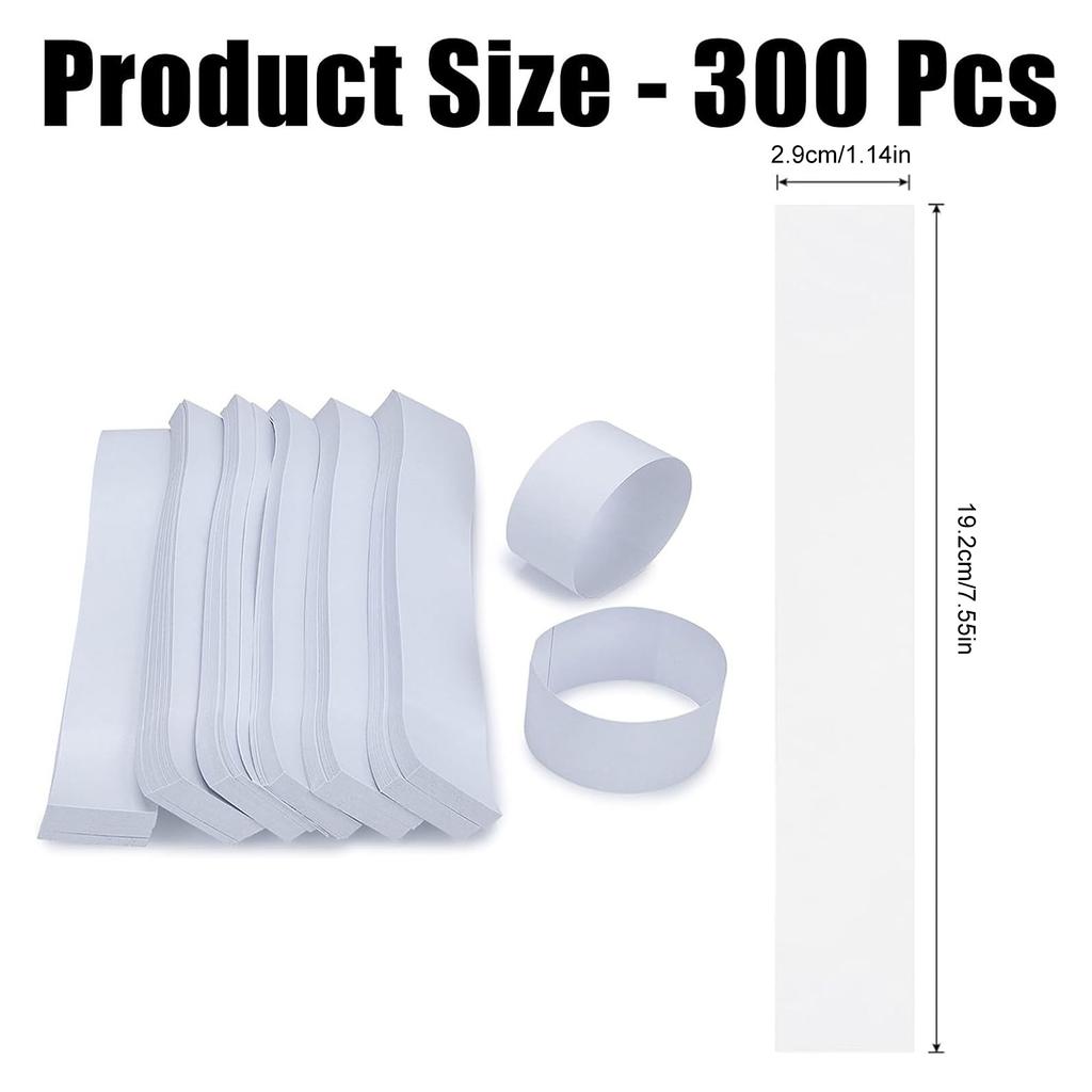 300 kusů Pásky na svazování hotovosti Samolepicí papírová páska na balení peněz Pásky na bankovky pro bezpečnou organizaci měny