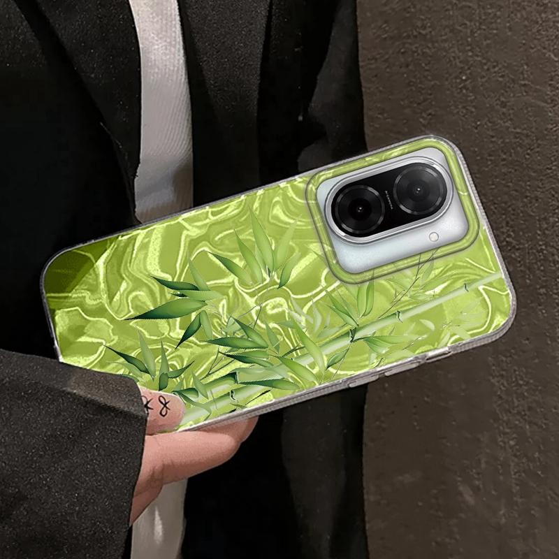Bamboo Leaf Flower Girls Case  For Xiaomi Redmi 14C 13C 10 9A 9C Note 14 13 12 11 10S 9 8 Pro Plus A5 A4 A3 A2 A1 Fundas Cover