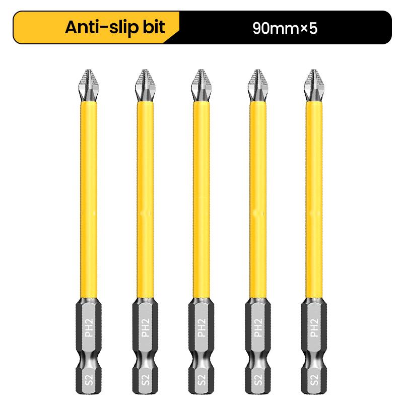 Anti-Slip and Shock-Proof Bits Screwdriver Bits High Hardness Strong Magnetic 25/50/65/70/90/150mm PH2 Screwdriver Set