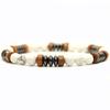 New Men Bracelet Natural Stone Handmade Wooden Braslet Beaded Rosary Braclet Hombre