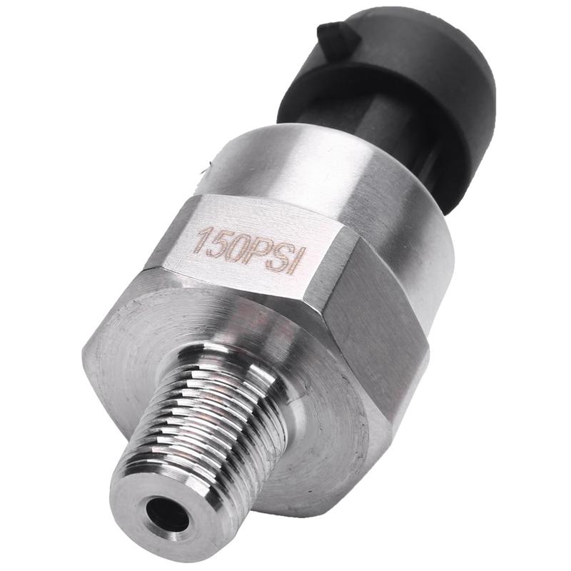 2X 0-150 PSI Pressure Sensor Oil Fuel Air Water Pressure Transducer Pressure Sender Gauge DC 5V 1/8 Inch NPT Thread