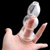 Effective Prostate Toy Smooth Fast Adaptation Rounded Tip Transparent Butt Plug Sex Toy for Bedroom