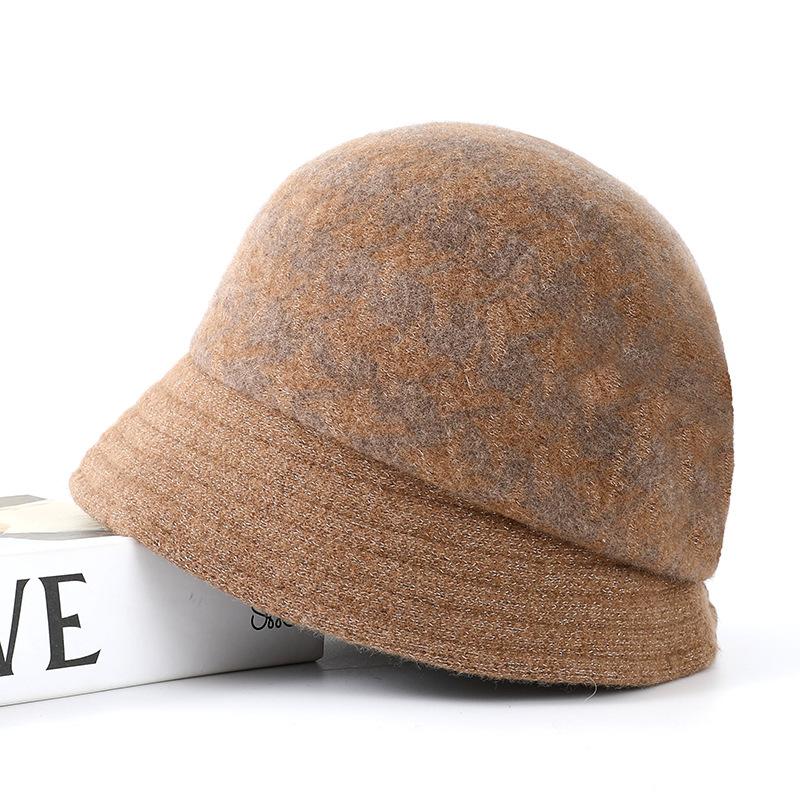 

Модный вязаный берет для женщин среднего возраста, новый осенне-зимний, теплая шапка-бутон от Qiandongge, трендовая шерстяная шапка One Size верблюд