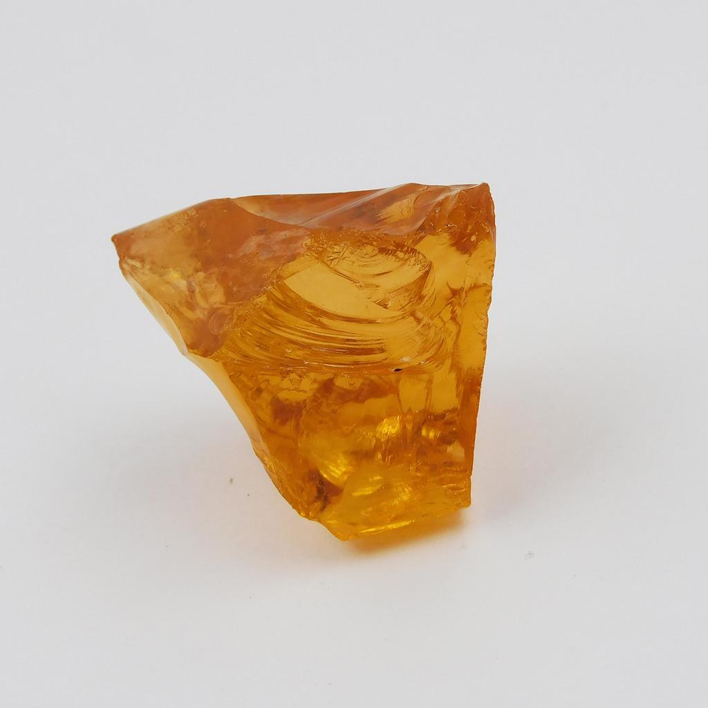 Natural Orange Topaz Loose Gemstone 85.65 Ct Brazilian Golden Rough for Lapidary and Gem Collections