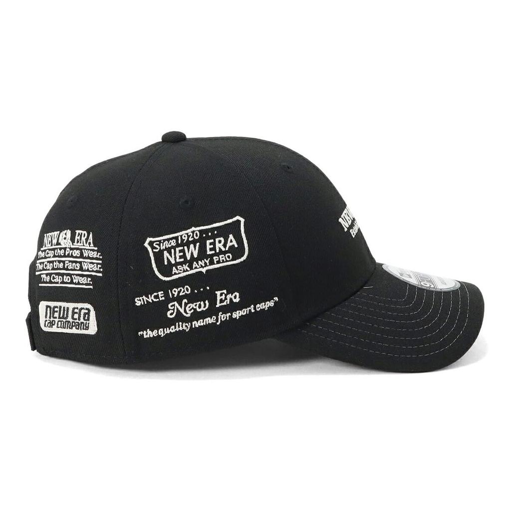 New Era 9FORTY Archive Logo Golf FREE GF 940VS ARCHIVE LOGO ALLOVER BLK Cap, Black,