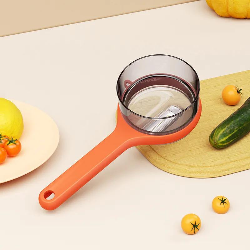 Multifunctional Peeling Knife With Storage Box Manual Portable Veggie Potatoes Peelers Cutter Kitchen Accessories