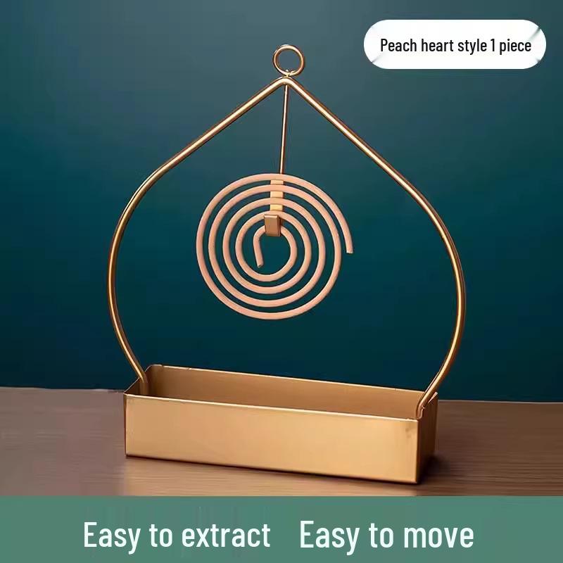Mosquito Coil Holder: Fireproof Iron Art Ash Catcher & Incense Burner Stand
