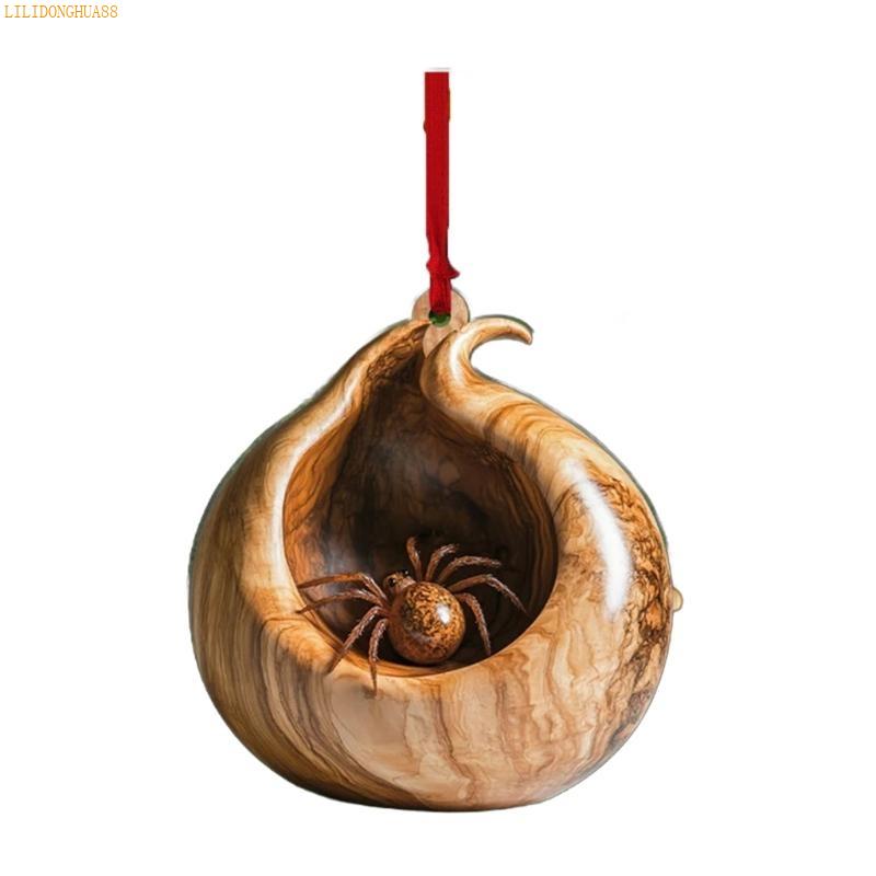 K1AE Festival Owl Styles Christmas Tree Hanging Ornament Craft of Sturdy 2D Acrylic Accessory for Home Decoration Use