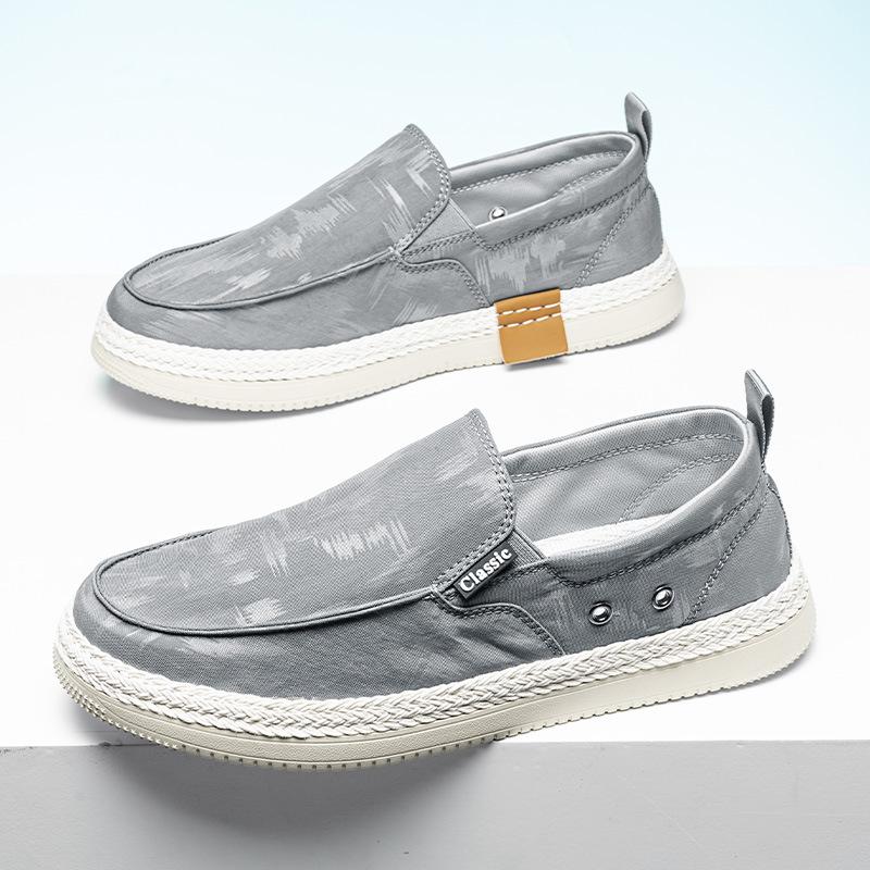 Cloth shoes men's summer breathable men's shoes casual flat shoes men's soft-soled canvas work shoes