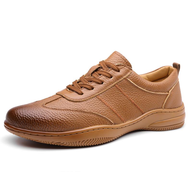 Fashion Casual Business Men's Leather Shoes Sports Comfort Style Design Daily Office Work High Quality Adult Shoes Lightweight Hot