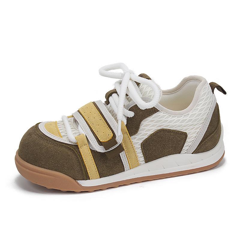 Ugly cute German training shoes women's 2025 summer new thin breathable versatile mesh Forrest Gump shoes casual hollow sports shoes
