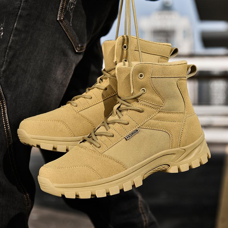 Plus Size Men Boots Outdoor Desert Boots Hiking Boots Ankle Shoes For Men Work Safty Shoes