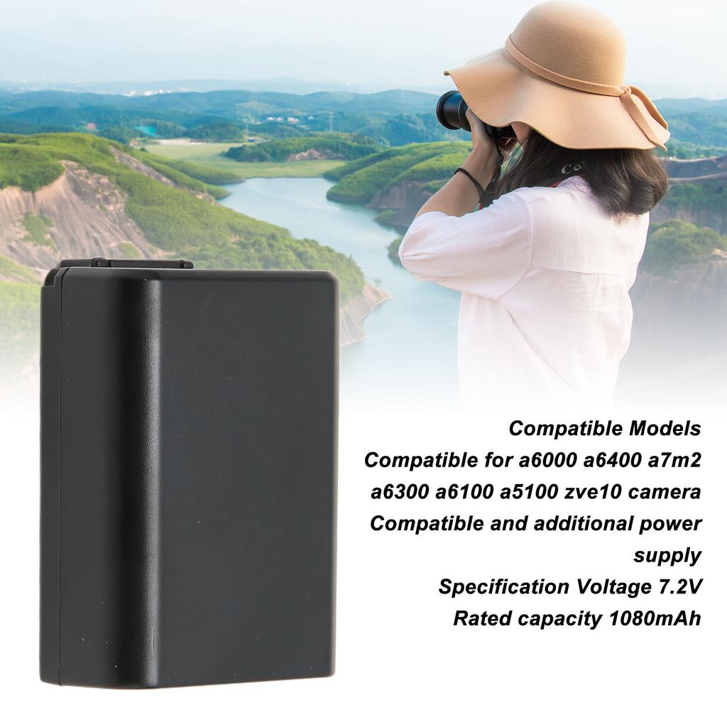 NP FW50 Litiumionbatteri 1080mAh Erstatning Intelligent Batteri for A6000 A6400 A7m2 A6300 A6100
