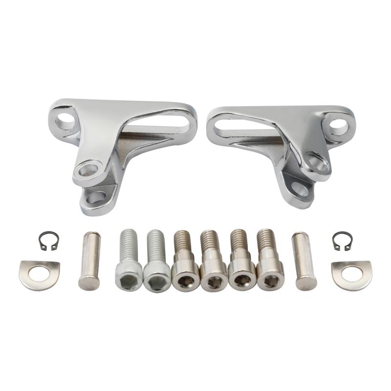 Motorcycle Rear Passenger FootPegs Footboard Mounts For Harley Touring Road King Electra Glide 1993-2025