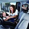 Janday Car Baby Mirror for Wide 360 Degree 300 X Curved Shatterproof Easy Rear Seat Insight, View, Rotation, 190mm, Mirror, Glass, Installation,