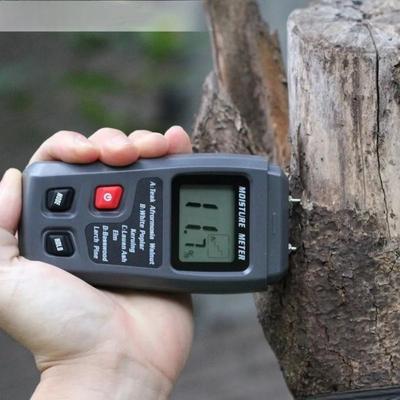 Hochpräzises Feuchtemessgerät für Holz, Digitaler Feuchtigkeitsmesser, Tragbarer Wasserdetektor, Professioneller Feuchtigkeitssensor mit LCD-Anzeige