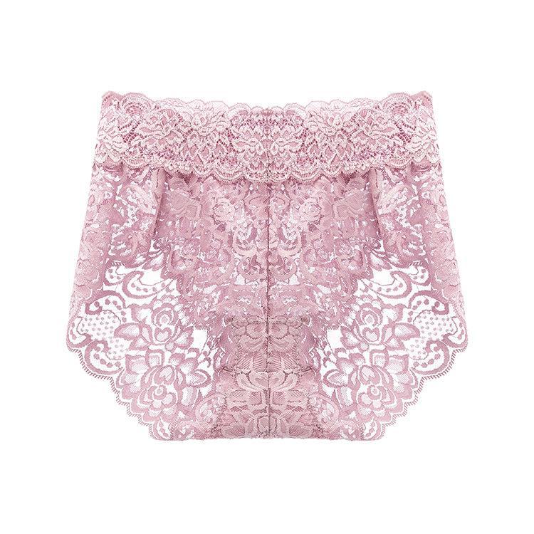 2205# Women's Lace Mid-Waist Panties - Comfortable, Breathable, Sexy, Hip-Lifting, Large Sizes Available