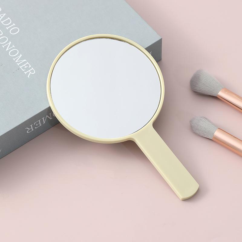 Portable Handheld Square Makeup Mirror with Salon-Quality Handle and Logo