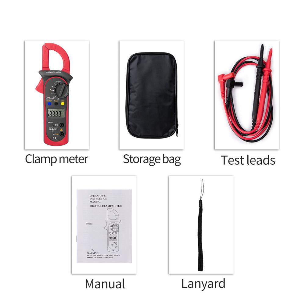 Handheld Digital Clamp Meter Multimeter AC DC Volt Amp Ohm Cap Tester