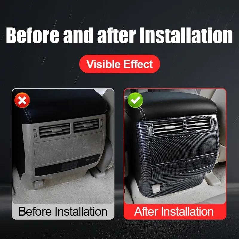 Armrest Box Kickplate Suitable for 2008- Land Cruiser 200 Rear Air Outlet Decoration Panel LC200 Modification Accessories