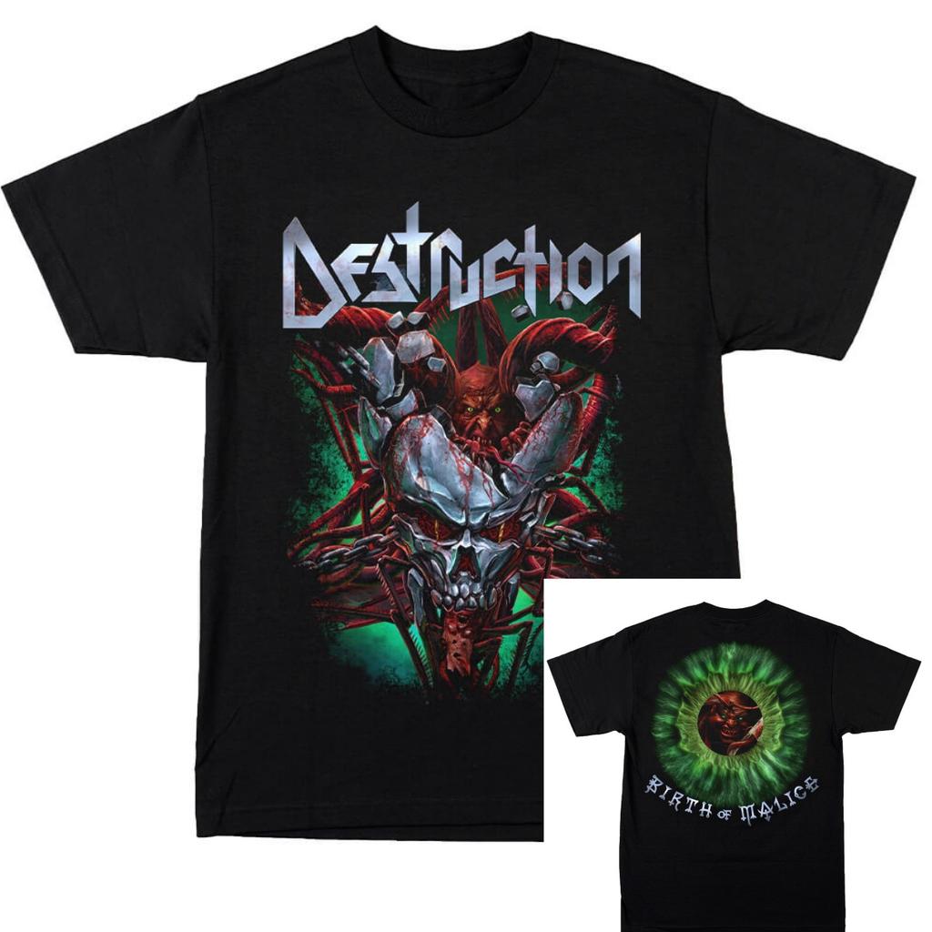 Destruction Diabolical Tour Band TShirt Cotton Graphic Tee Unisex Women Summer Streetwear Top
